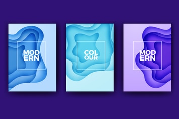 Modern Papercut Banner Collection