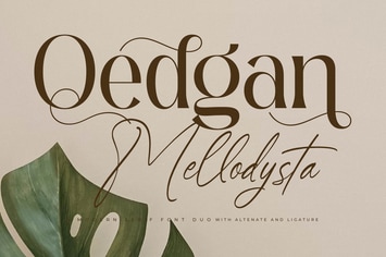 Qedgan Mellodysta Font Duo