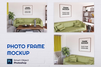 Blank Photo Frame Mockup