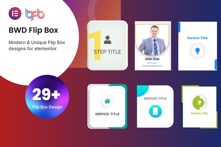 Flip Box addon for elementor