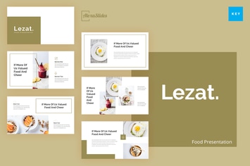 Lezat - Food Keynote Presentation Template