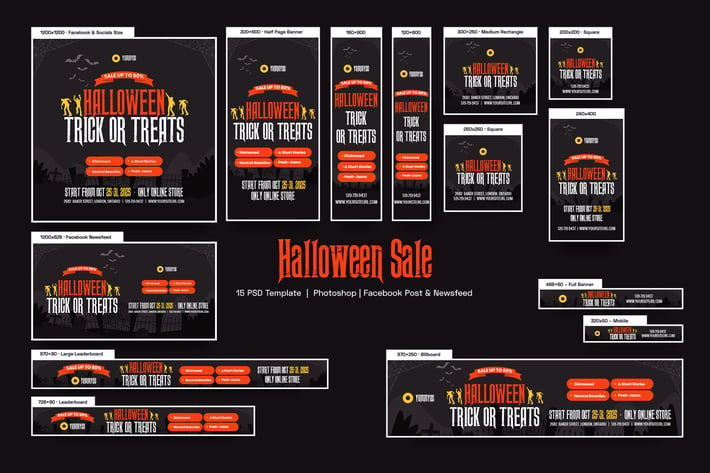 Halloween Sale Banners Ad