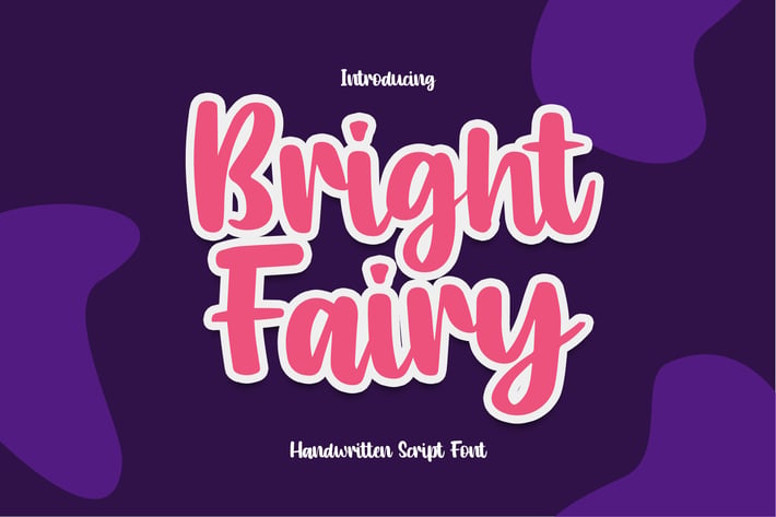 Bright Fairy - Handwritten Script RZ Font