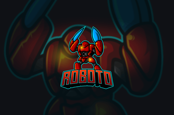 Roboto - Mascot & Esport Logo