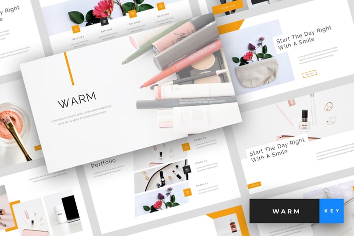 Warm - Beauty & Cosmetics Keynote Template