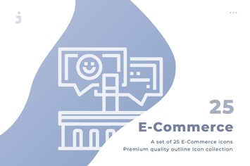 25 Ecommerce icon set