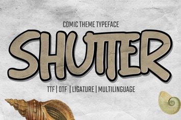 Shutter - Handwritten Brush font