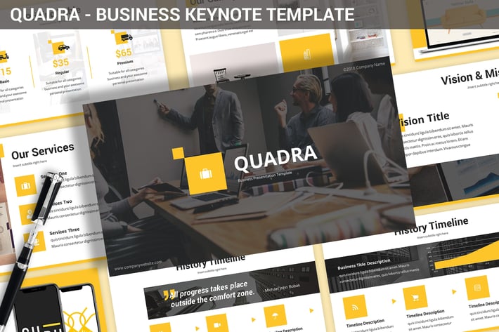 Quadra - Business Keynote Template
