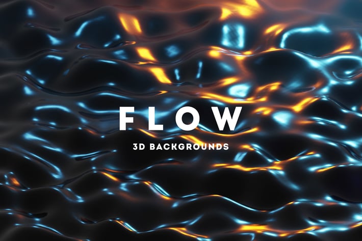 Flow - 25 Liquid 3D Backgrounds
