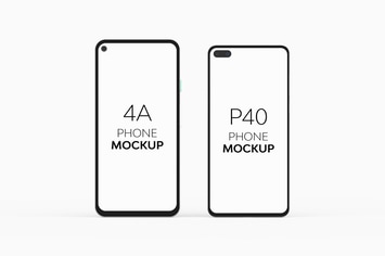 4A Phone & P40 Phone Mockup