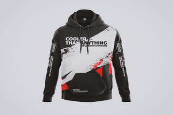 Heather Pullover Hoodie Mockup Template