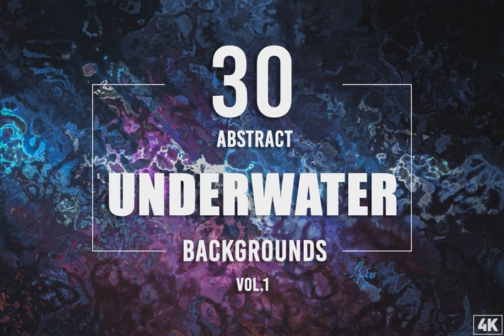 30 Abstract Underwater Backgrounds - Vol. 1