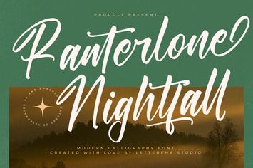 Ranterlone Nightfall Modern Calligraphy Font
