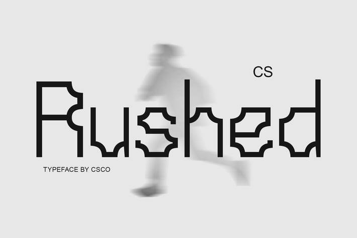 Rushed – Techno Font