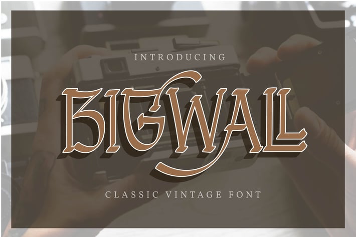 Bigwall | Classic Vintage Font