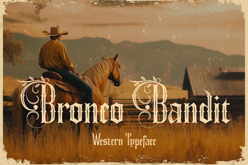 Bronco Bandit - Wild West Typeface