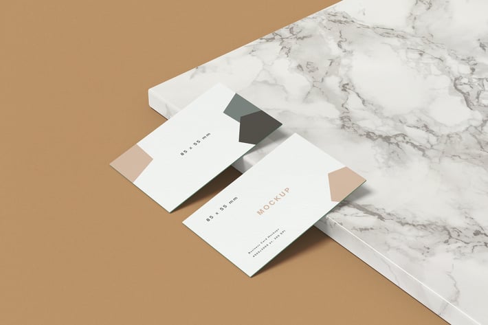 85x55 mm Business Card Mockup