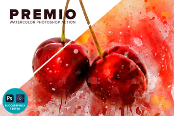 Premio Watercolor Photoshop Action