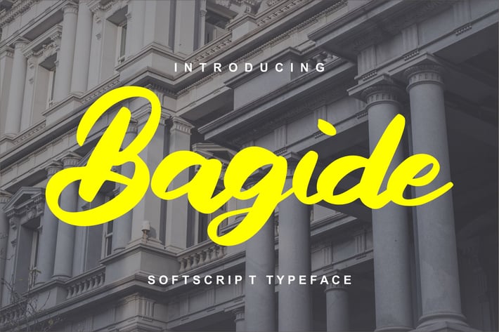 Bagide | Softscript Typeface