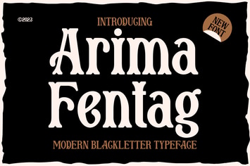 Arima Fentag - Old Decorative Font