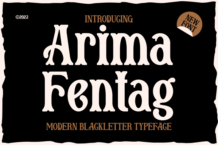 Arima Fentag - Old Decorative Font