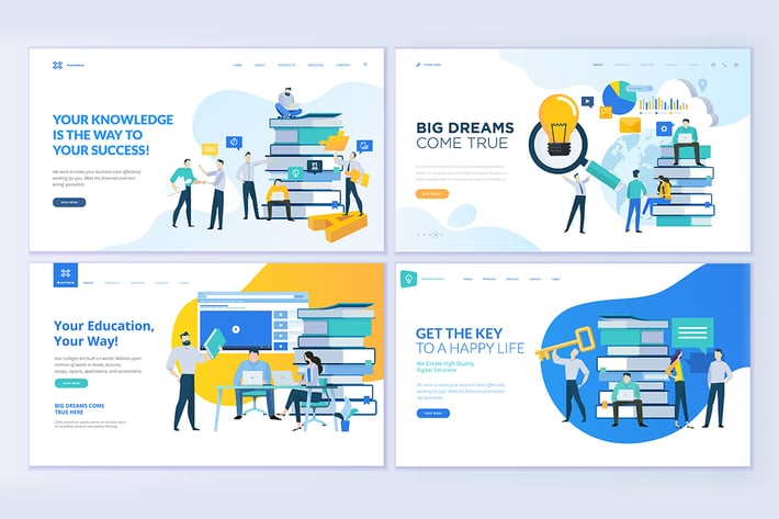 Web Page Design Templates for Education