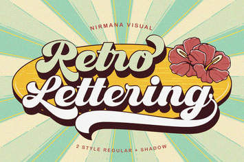 Retro Lettering - Groovy font