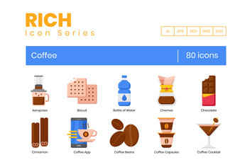 80 Coffee Icons