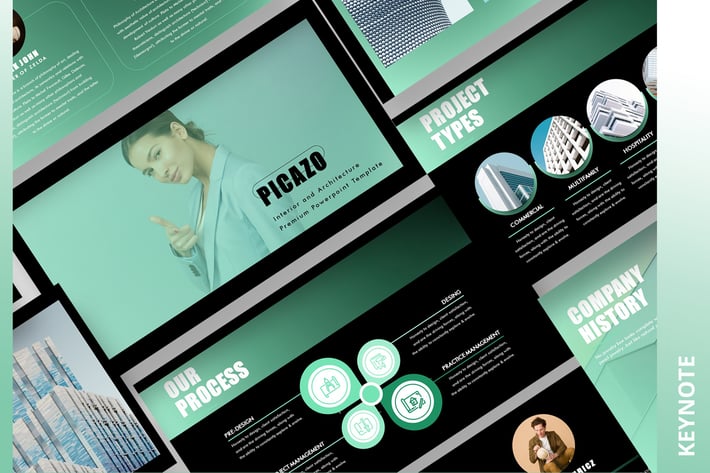 Picazo Black - Architecture Keynote Template