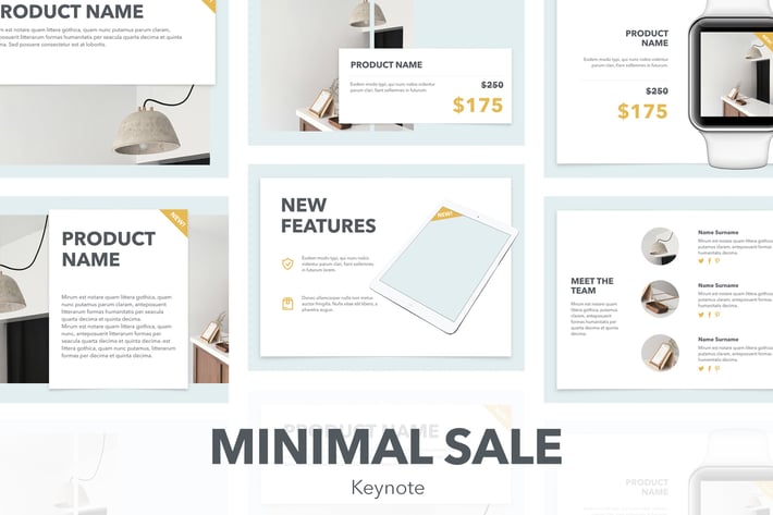 Minimal Sale Keynote Template