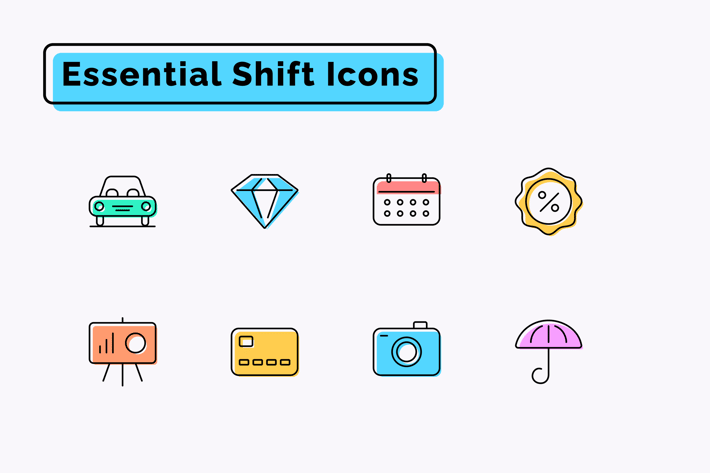 Essential Shift Icons