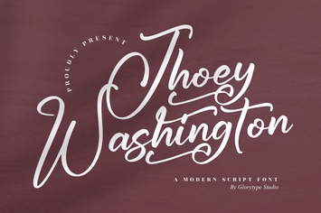 Jhoey Washington Script Font