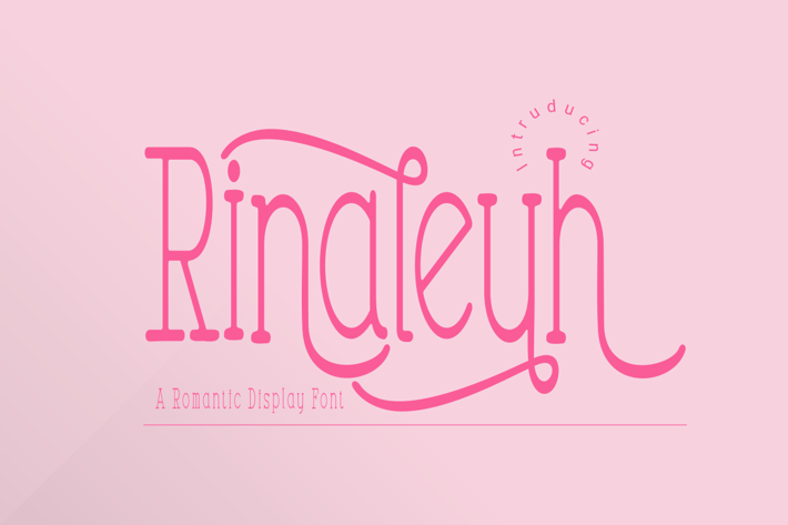 Rinaleyh - Romantic Display Font