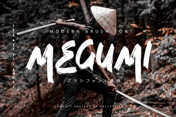 Megumi Brush Font