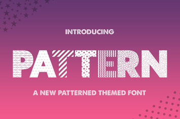 Pattern Silhouette Font
