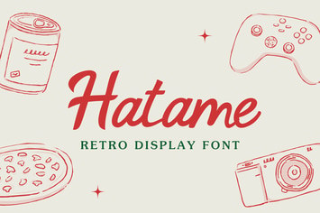 Hatame | Retro Font