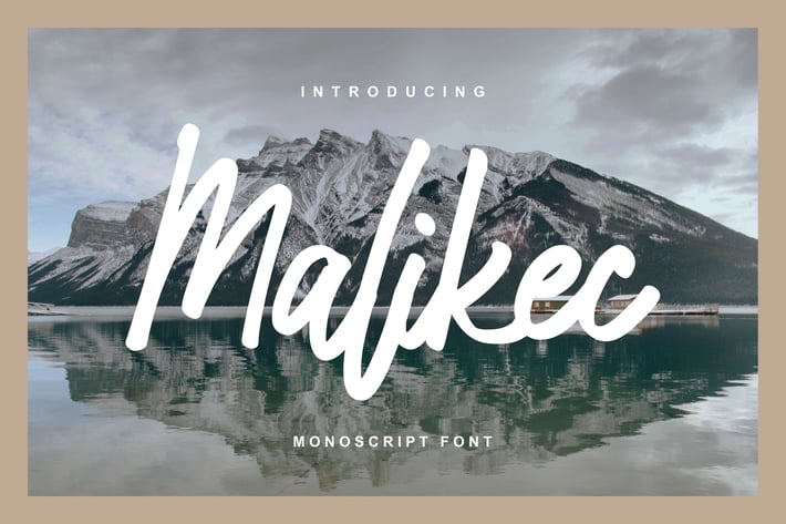 Malikec | Mono Script Font