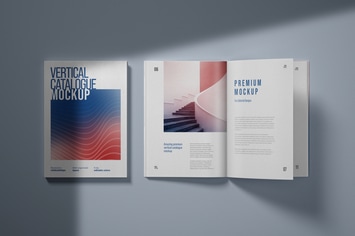 Vertical Catalogue, Magazine Mockup