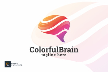 Colorful Brain - Logo Template