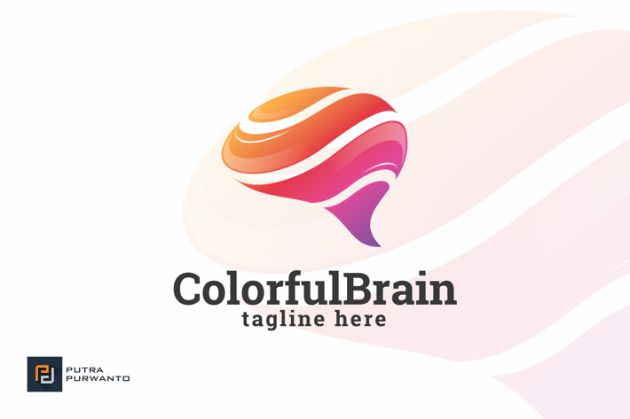 Colorful Brain - Logo Template