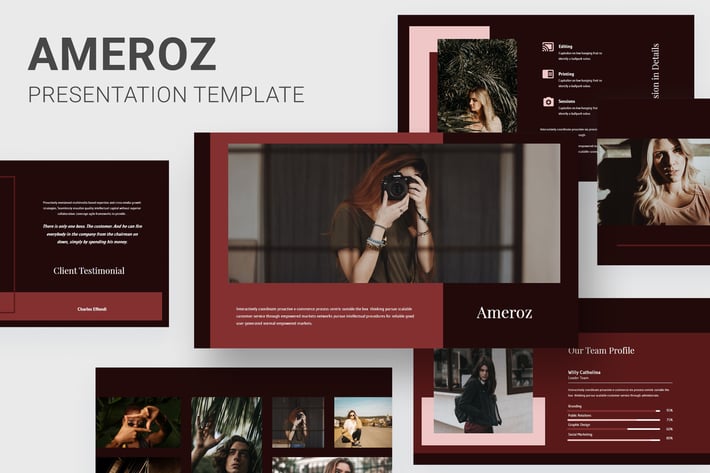 Ameroz - Model Photography Proposal Keynote