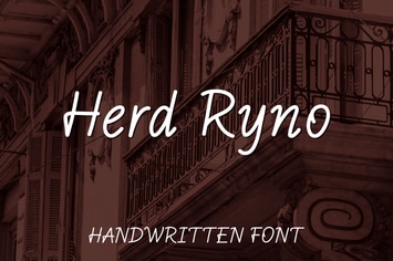 Herd Ryno - Handwritten Font
