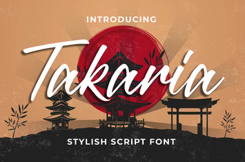 Takaria - a Stylish Sciprt Font