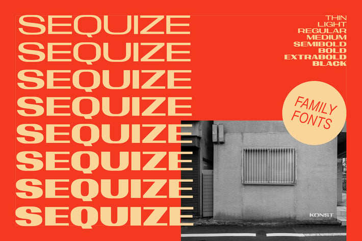 Sequize - Family Modern Extended Fonts