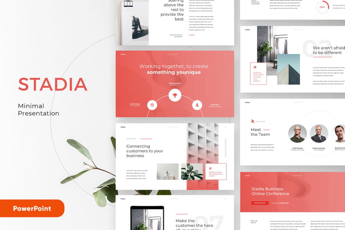 STADIA - Clean and Minimal Powerpoint Template