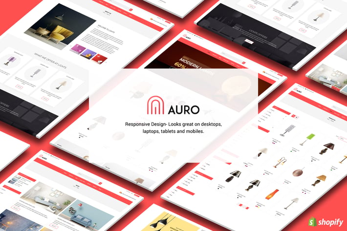  Auro | Hanging, Decorarive Lights Shopify Theme 