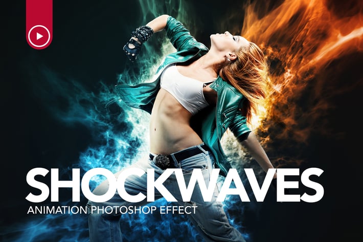 Shockwaves Animation Photoshop Action