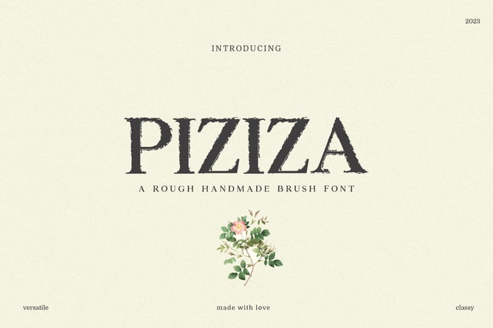 Piziza Brush Font