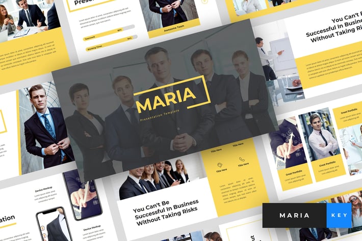 Maria - Pitch Deck Keynote Template
