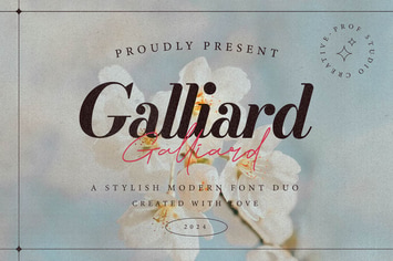Galliard - Elegant Script Font Duo